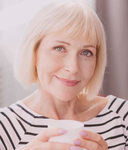Older woman smiling