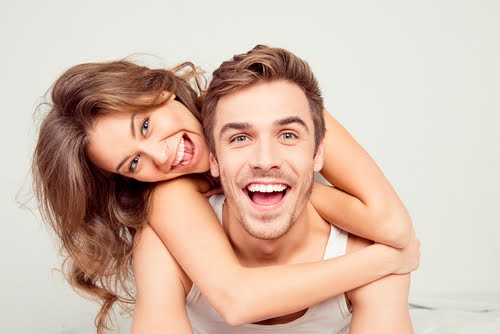 couple smiling for camera